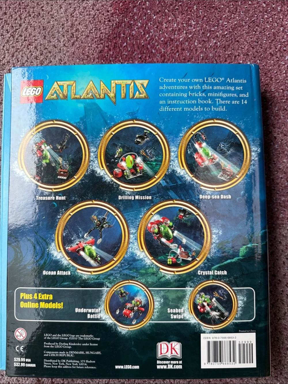 LEGO Atlantis BRICKMASTER Book/set New Sealed DK Publishing New
